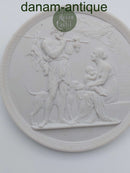 Royal Copenhagen bisquit plate "Manhood and autumn" 19th century (no. 118)