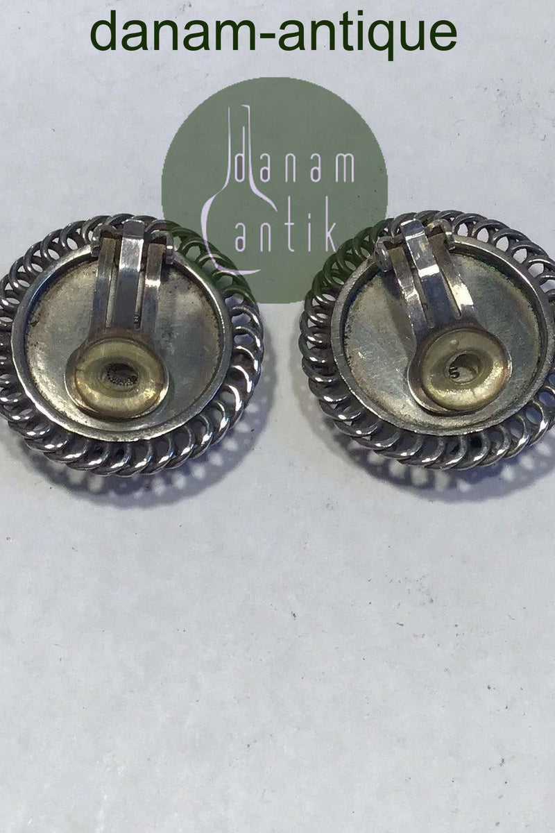Georg Jensen Sterling Sølv Øreringe No 85. Clips