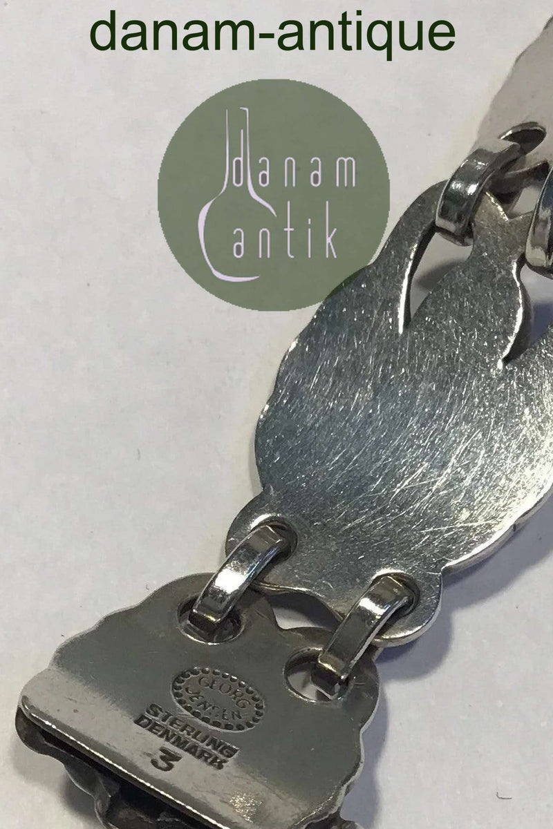 Georg Jensen Sterling Sølv Armlænke No. 3