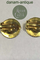 Georg Jensen Ohrringe aus vergoldetem Sterlingsilber Marguerite (Clips)