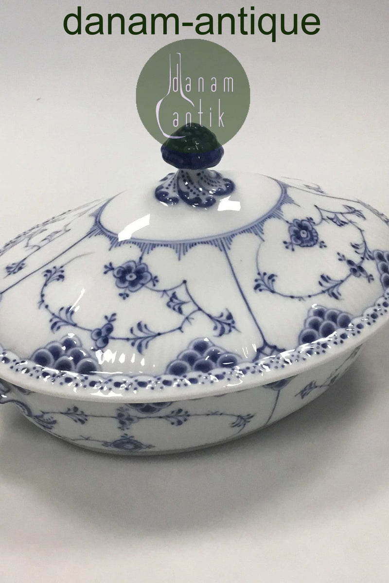 ロイヤルコペンハーゲン ブルーフルーテッドハーフレース テリーヌ No.622