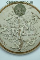 Stephen Sinding: Bing and Grondahl bisquit plates "Merry Christmas Merry Christmas"