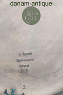 P. Ipsen terracotta platte med art nouveau dekor. "Hvid lilje og insekter" ca. 1900