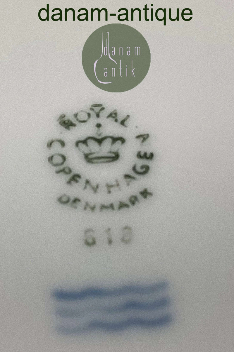 Royal Copenhagen hvid Josephine Kagetallerken No. 618