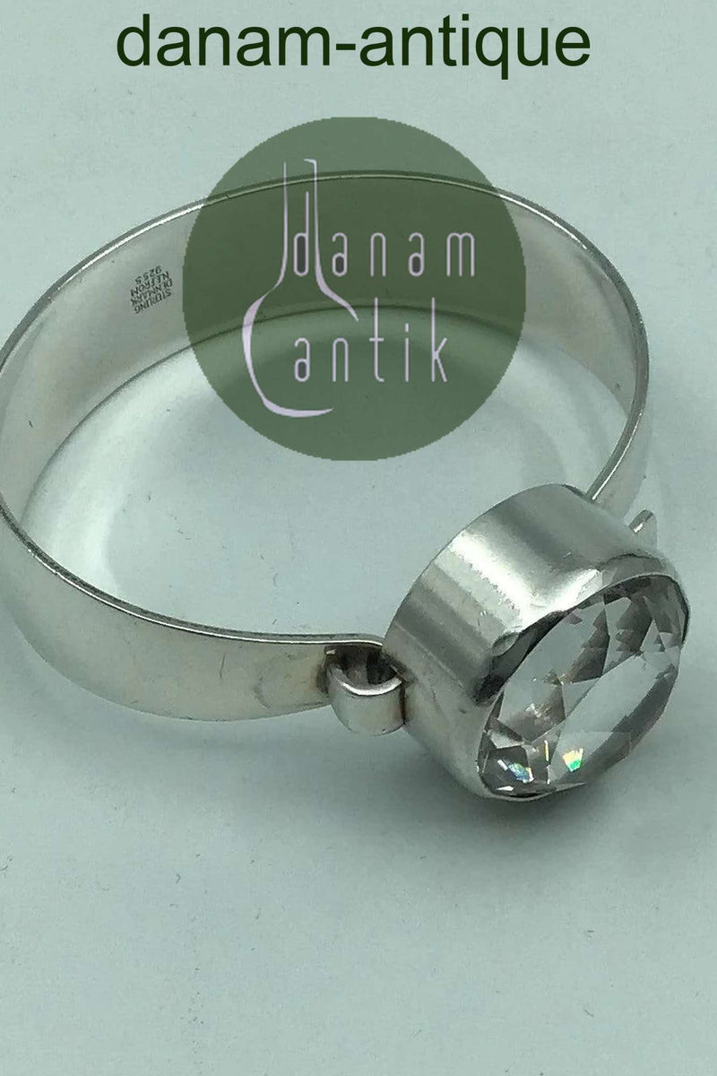 Niels Erik From Sterling Sølv Armring Bjergkrystal