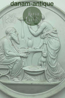 Thorvaldsen: Bing and Grøndahl bisquit plate "Old age and winter" (No. 119)