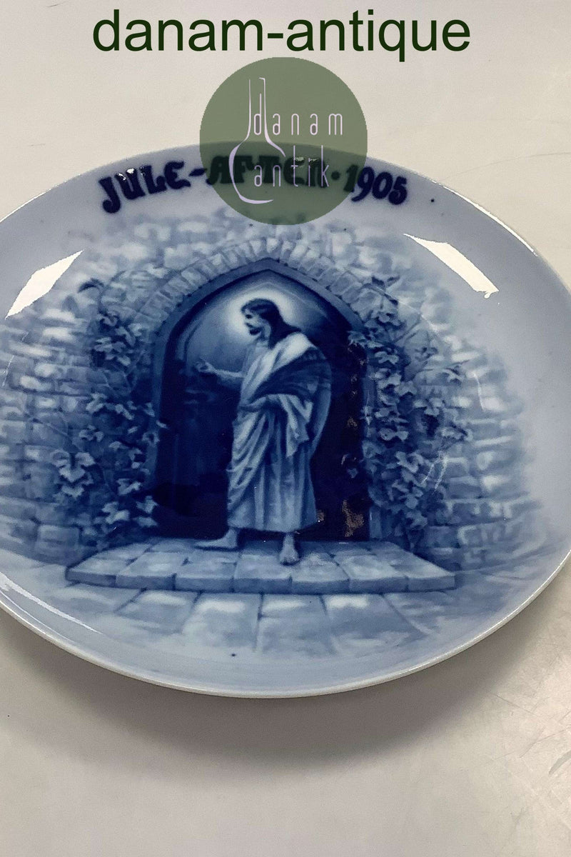 ブハとニッセンのクリスマスプレート（1905年製）。 21.5cm（8.46