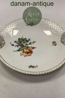 Bing and Grondahl Saxon Flower, White Cake Dish No 101