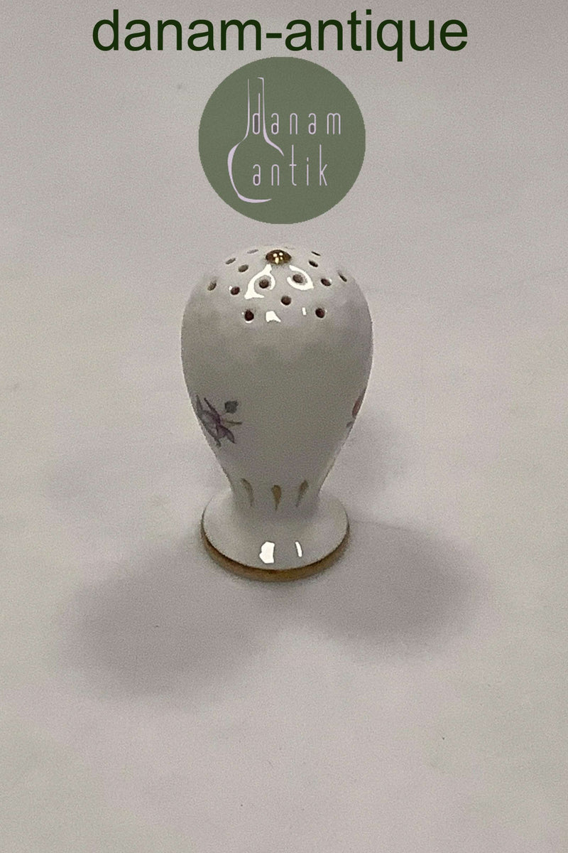 Bing og Grøndahl Saksisk Blomst, Hvid Salt -og Peberbøsse