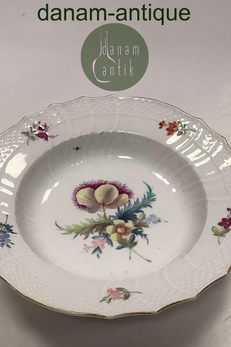 Antique Royal Copenhagen Light Saxon Dinner Plate