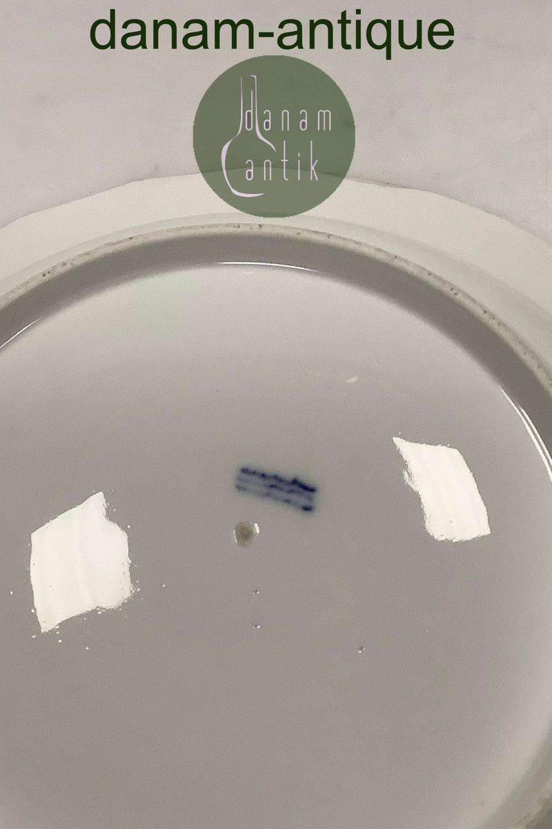 Antique Royal Copenhagen Light Saxon Dinner Plate