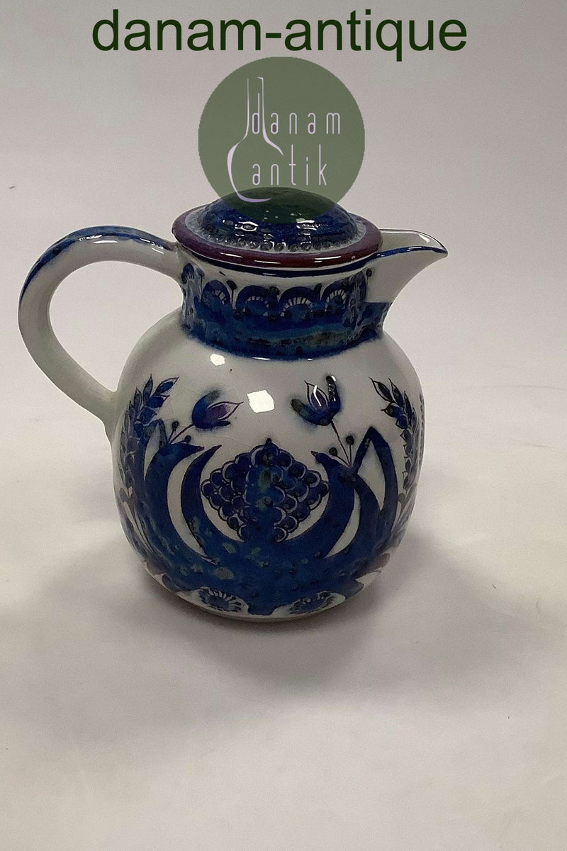 Aluminia Tenera kunstfajance Kande med Låg No. 434-3143