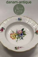 Antike Royal Copenhagen Light Saxon Dinner Plate Maßnahmen 24cm / 9,45 Zoll von 1850-1880 hat Gold Verschleiß