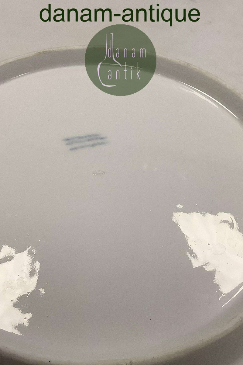 Antique Royal Copenhagen Light Saxon Dinner Plate