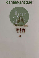 Aluminia Stort Rundt Fad med strand og blomster motiv