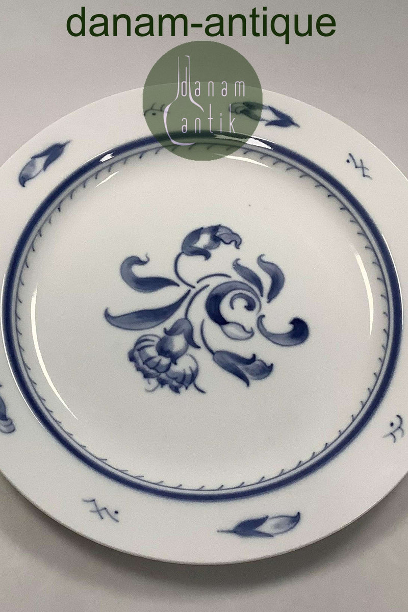 Bing og Grøndahl Jubilæumsstel / Blå Nellike Stort Rundt Fad