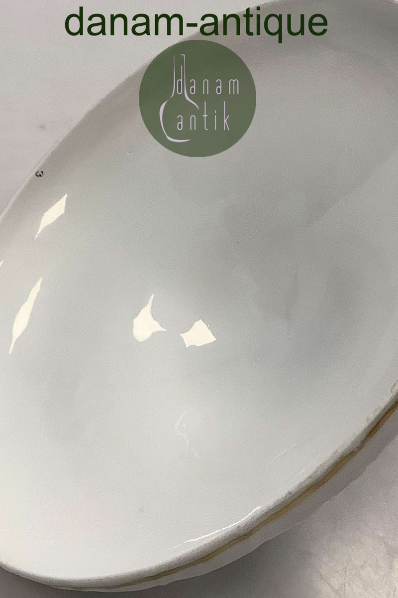 Antik Royal Copenhagen Saksisk Blomst Låg til skål