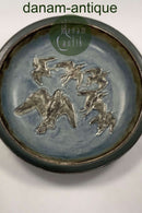 Royal Copenhagen Knud Kyhn Stentøjsfad med fugle No. 21586