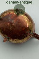 Kandis eller sukkerskål i kobber. Fremstillet i Danmark omkring 1860