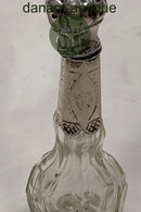 Parfumeflacon i glas med sølvmontering 19. århundrede