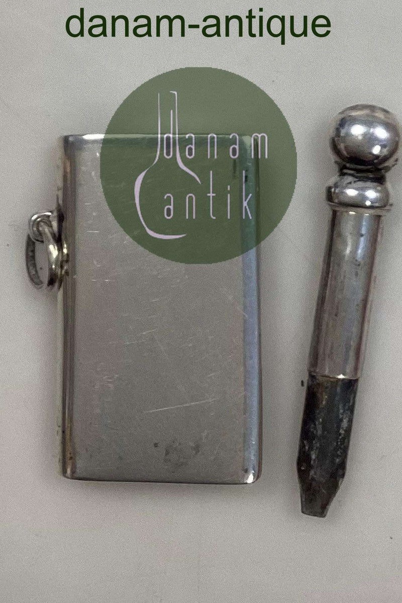 Miniature Pen til Blæk i Sølv