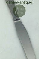 Georg Jensen Mitra Mat Stainless Dining knife ショートハンドル、ロングブレード、カッティングエッジ付き。