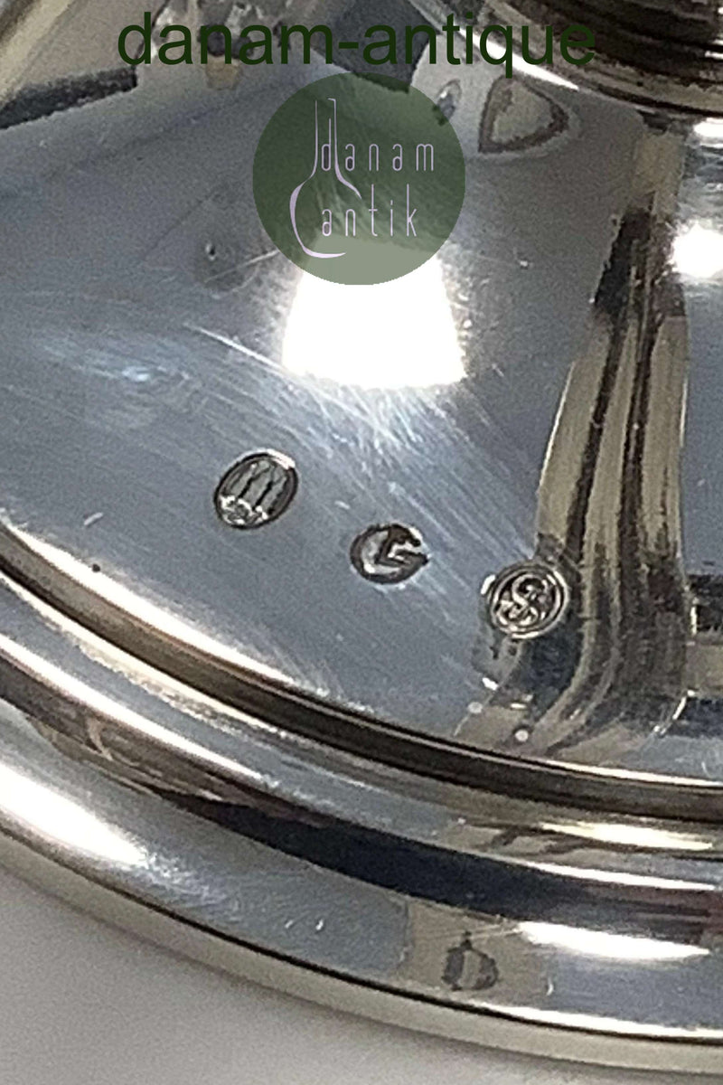 Gran og Laglye Sølv Art Deco 2 Armet Lysestage (Par)