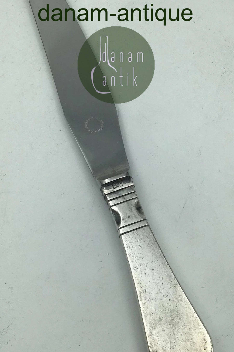 Georg Jensen Sterling Sølv Antik Middagskniv No. 013