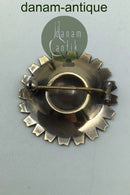 Anton Michelsen Forgyldt Sterling Sølv Marguerit Broche