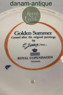 Royal Copenhagen Golden Summer / Gylden Sommer centerpiece på Fod No. 753