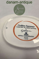 Royal Copenhagen Golden Summer Leaf Shaped Bowl No 356