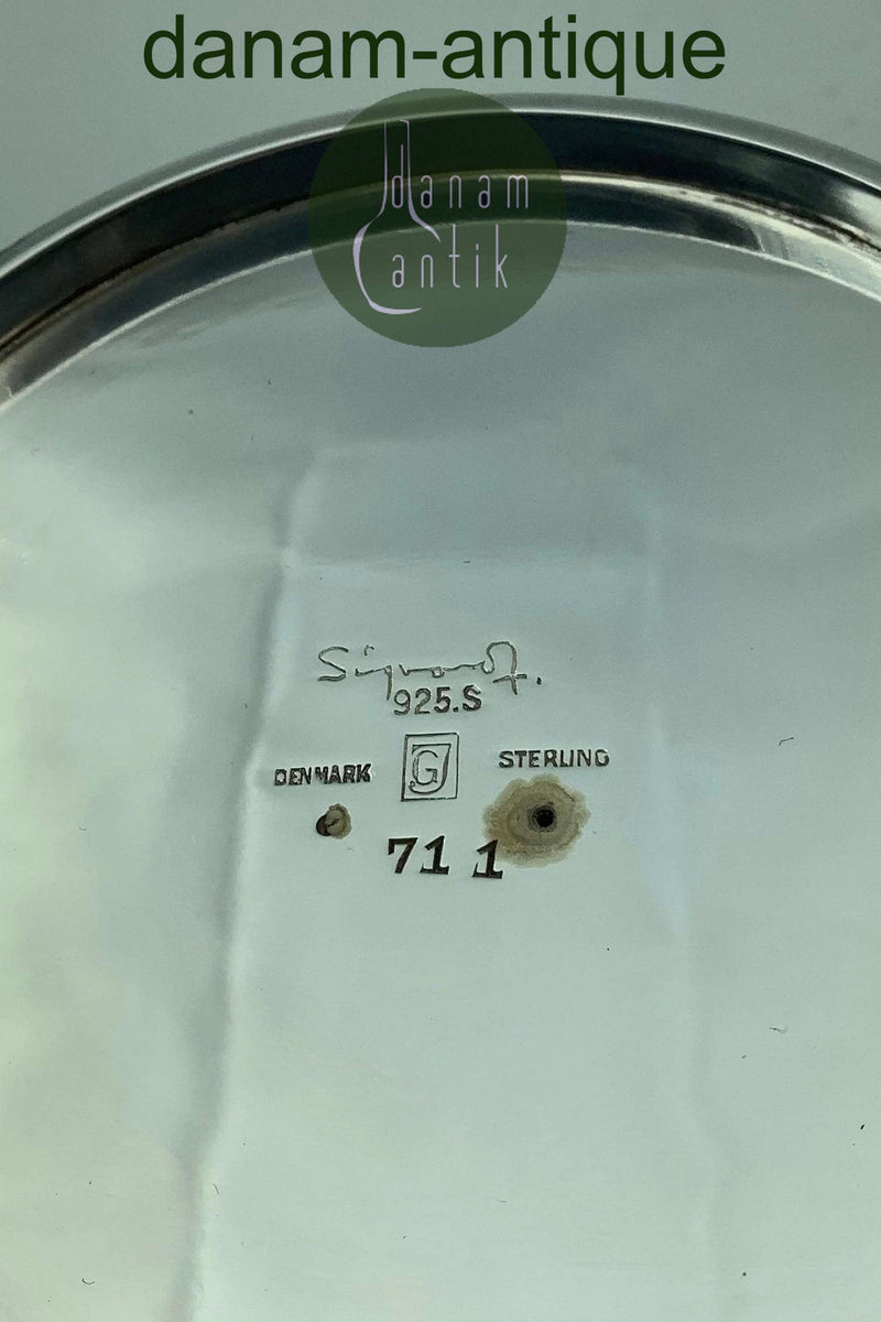 Georg Jensen Sterling Sølv Lysestager af Bernadotte No 711A