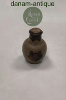 L. Deer Salt / Pepper Box in Ceramic with Flower Decoration