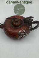 Gorham Mixet Metal Sølv / Kobber Olie Lampe Art Nouveau