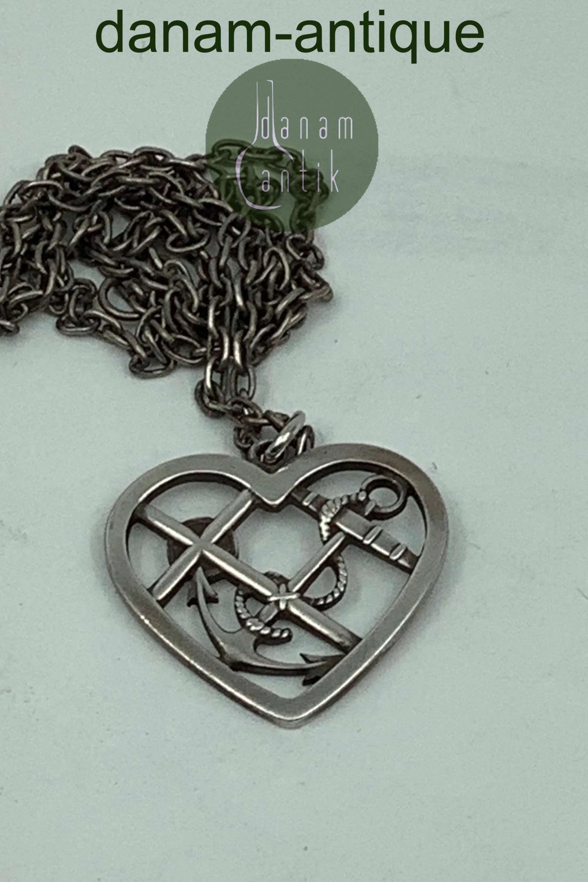 Georg Jensen Sterling Silver Faith Hope and Love ペンダント 