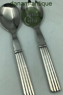 Georg Jensen Sterling Sølv/Stål Bernadotte Salatsæt No 133, mellem