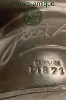 Just Andersen Figur i diskometal af Siddende Pige No. 1871