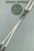 Georg Jensen Sølv Ornamental Kødgaffel No 45