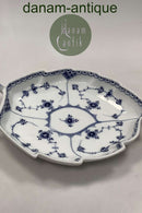 Royal Copenhagen Musselmalet Halvblonde Kagefad No. 549