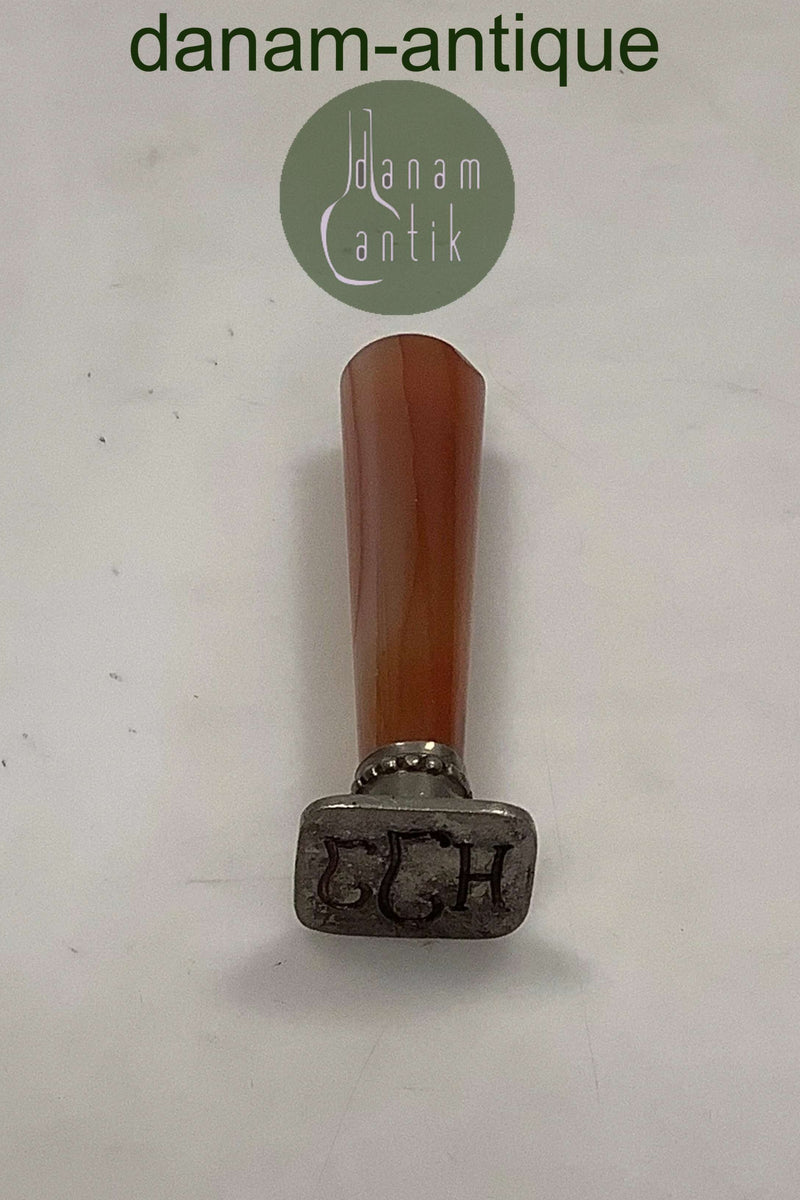 Signet med Agat Skaft