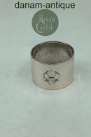 フランス産ユリをモチーフにしたシルバーナプキンリング