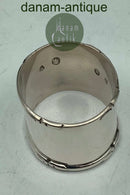 デンマーク製シルバーナプキンリング（エッジ装飾付き