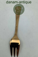Georg Jensen Annual cake fork 1982 in Gold-plated Sterling Silver with enamel