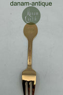 A. Michelsen Julekagegaffel 1980 Forgyldt Sterling Sølv med emalje