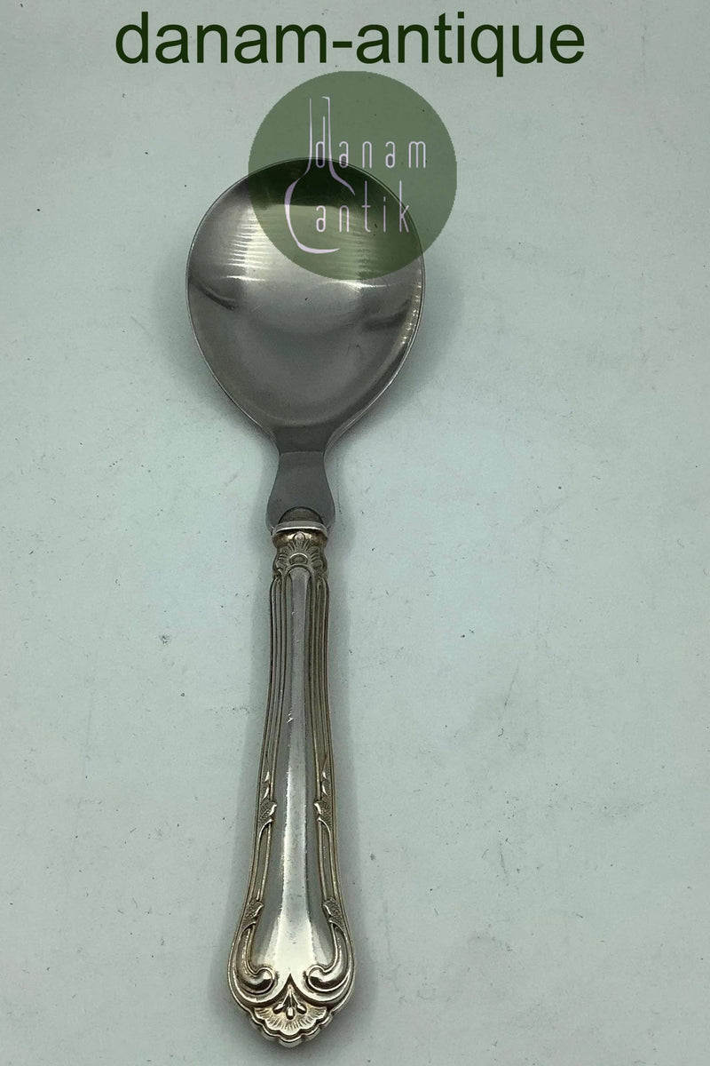 Cohr Herregaard Sølv / stål Serveringsske  Måler 19,5cm / 7.68 inch