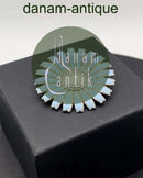 Georg Jensen Sterling Sølv Marguerit Broche, Lyseblå