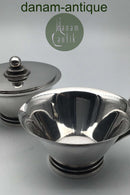 Georg Jensen Sterling Sølv Pyramide Flødekande og Sukkerskål No 600A