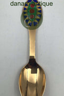 A. Michelsen Juleske 1998 I Forgyldt Sterling Sølv med Emalje