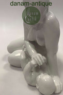 Royal Copenhagen Stor Figur af Johannes Hansen Pige med Barn No 3678