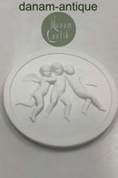 Royal Copenhagen Biscuit Plate Three Floating Angels